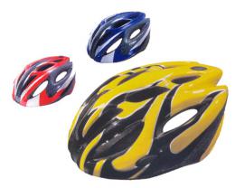 ACRA CSH25L èervená/modrá/žlutá cyklistická helma velikost L(58-60cm) 2015