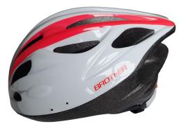ACRA CSH31B-M b�l� cyklistick� helma velikost M (55-58cm) 