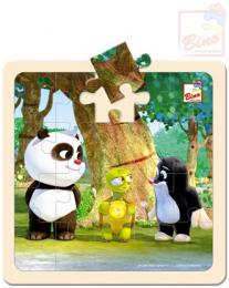 BINO DØEVO Puzzle (Krteèek) Krtek a Panda s želvou 20 dílkù