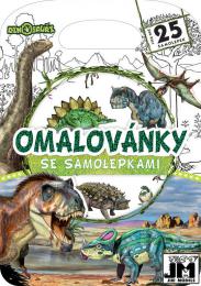 JIRI MODELS Omalovánky se samolepkami Dinosauøi