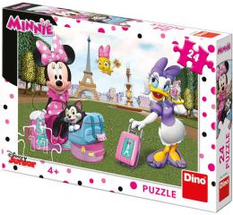 DINO Puzzle Disney Minnie v Pa��i 24 d�lk� 26x18cm skl�da�ka v krabici