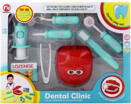 Zubní ordinace doktorský set dìtské lékaøeké potøeby 8ks plast v krabici