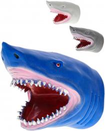 Žralok otevøená tlama 14cm maòásek plastový na ruku 3 barvy