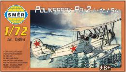 SMÌR Model letadlo dvouplošník Polikarpov Po-2 Lyže 1:72 (stavebnice letadla)