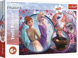 TREFL PUZZLE Frozen 2 Sesterské dobrodružství skládaèka 41x27,5cm 160 dílkù