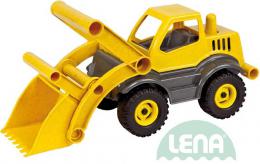 LENA Auto stavební Eco nakladaè aktivní 34cm žlutý plast 4212
