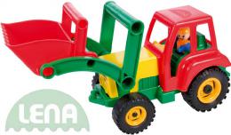 LENA Traktor plastov aktivn se lc 35cm set s pankem 4161 - zvtit obrzek