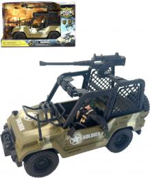 Auto vojenské prùzkumné army vozidlo set s figurkou a doplòky plast - zvìtšit obrázek