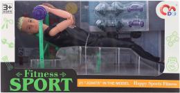Panek kloubov fitness sportovec pank set s lavic a inkami plast - zvtit obrzek