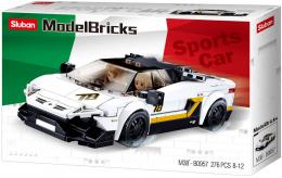 SLUBAN Model Bricks Auto bl italsk spork 276 dlk + 2 figurky STAVEBNICE - zvtit obrzek