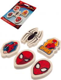 Guma mazací tvarovaná Spiderman set 5ks dìtské školní potøeby na kartì - zvìtšit obrázek
