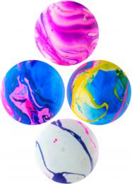 Míèek streèový maèkací mramorový 7cm relaxaèní balonek v sí�ce 4 barvy