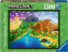 RAVENSBURGER Puzzle Minecraft 1500 dlk 80x60cm foto skldaka - zvtit obrzek