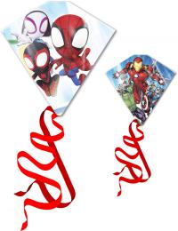 Drak létající Avengers / Spiderman s tøásnìmi plastový 2 druhy v sáèku