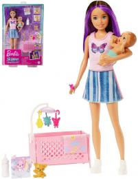 MATTEL BRB Panenka Barbie chva set s miminkem a doplky na spinkn - zvtit obrzek