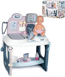 SMOBY Baby Care Centrum pediatrick dtsk set s panenkou na baterie Svtlo Zvuk - zvtit obrzek