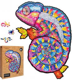 PUZZLER DEVO Hypnotick chameleon 21x30cm dekorativn skldaka 160 dlk - zvtit obrzek