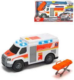 DICKIE Auto bl ambulance sanitka set s nostky na baterie Svtlo Zvuk - zvtit obrzek