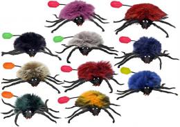 Pavouk 10cm chlupatý skákací retro 10 barev