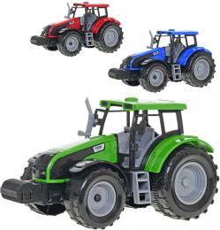 Traktor plastov 20cm zemdlsk stroj na setrvank 3 barvy - zvtit obrzek