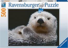 RAVENSBURGER Puzzle Roztomil mal vydra 500 dlk 49x36cm skldaka