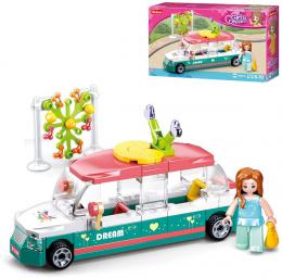 SLUBAN Girls Dream Auto limuzna 117 dlk + 1 figurka STAVEBNICE - zvtit obrzek