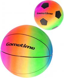 Míè Gametime baby duhový balon junior fotbal / basketbal 2 druhy