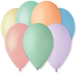 GEMAR Balónek nafukovací 26cm pastelový set 10ks rùzné barvy v sáèku