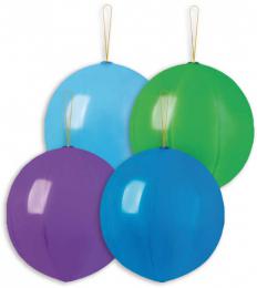 GEMAR Balónek nafukovací punch ball 45cm pastelový set 4ks rùzné barvy