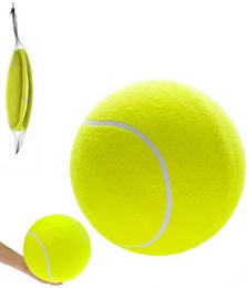 Míèek tenisový mega 24cm velký míè v sí�ce žlutý