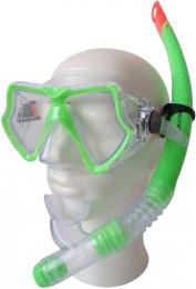 BROTHER Potápìèská sada dospìlá brýle + šnorchl zelená P1546