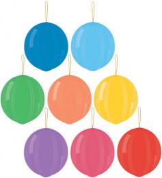 GEMAR Balónek nafukovací punch ball pastelové s gumièkou 45/141 8 barev GPB1