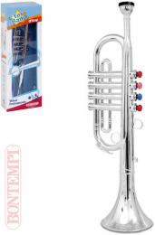 BONTEMPI Trumpeta støíbrná dìtská 4 klapky plast