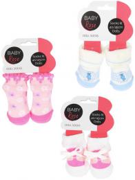 Ponožky pro panenku miminko Baby Rose (40-45cm) 1 pár 6 druhù - zvìtšit obrázek