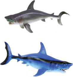 Zvíøata žralok 34cm plastové figurky pískací zvíøátka 2 barvy