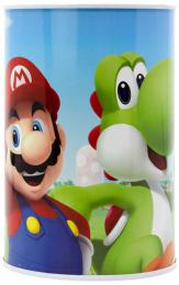 Pokladni�ka v�lec Super Mario 10x15cm d�tsk� kasi�ka kovov�