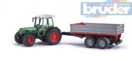 BRUDER 02104 (2104) Traktor FENDT Farmer + sklapìcí vùz