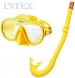 INTEX Adventurer potápìèský plavecký set do vody brýle + šnorchl žlutý 55642