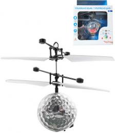 Koule vrtulníková s krystaly ovládání pohybem ruky vznášedlo na baterie LED Svìtlo - zvìtšit obrázek