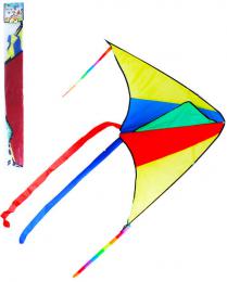 Drak létající nylonový 110x63cm jednošòùrový barevný