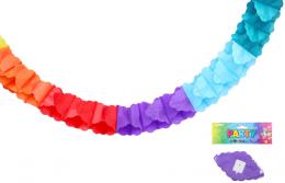 Girlanda barevná duhová závìs 3m papírová dekorace