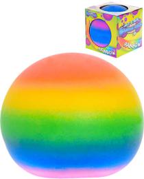 Fidget gigantický duhový míèek 14cm streèový balónek antistresový 2 barvy