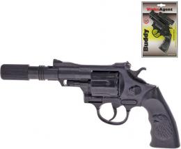 Pistole dìtská kapslovka Buddy 23cm s tlumièem 12 ran plast