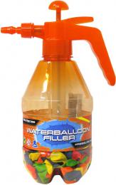 Pumpa plniè na vodní balonky set tlakovací láhev + vodní bomby neonové 250ks 3 barvy - zvìtšit obrázek