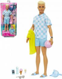 MATTEL BRB Barbie panák Ken na pláži herní set s doplòky v krabici