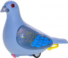 Holub 14cm ptáèek jezdící na natažení na baterie Svìtlo plast