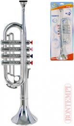 BONTEMPI Trumpeta dìtská støíbrná 4 klapky plast - zvìtšit obrázek