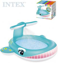 INTEX Baby baz�nek se sprchou velryba nafukovac� brouzdali�t� 57440