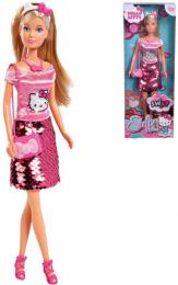 SIMBA Panenka Steffi 29cm Hello Kitty set s doplòky flitrová suknì