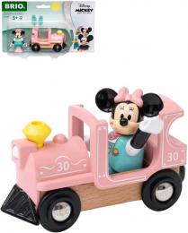 BRIO DEVO Set vlek lokomotiva + postavika Myka Minnie Mouse - zvtit obrzek